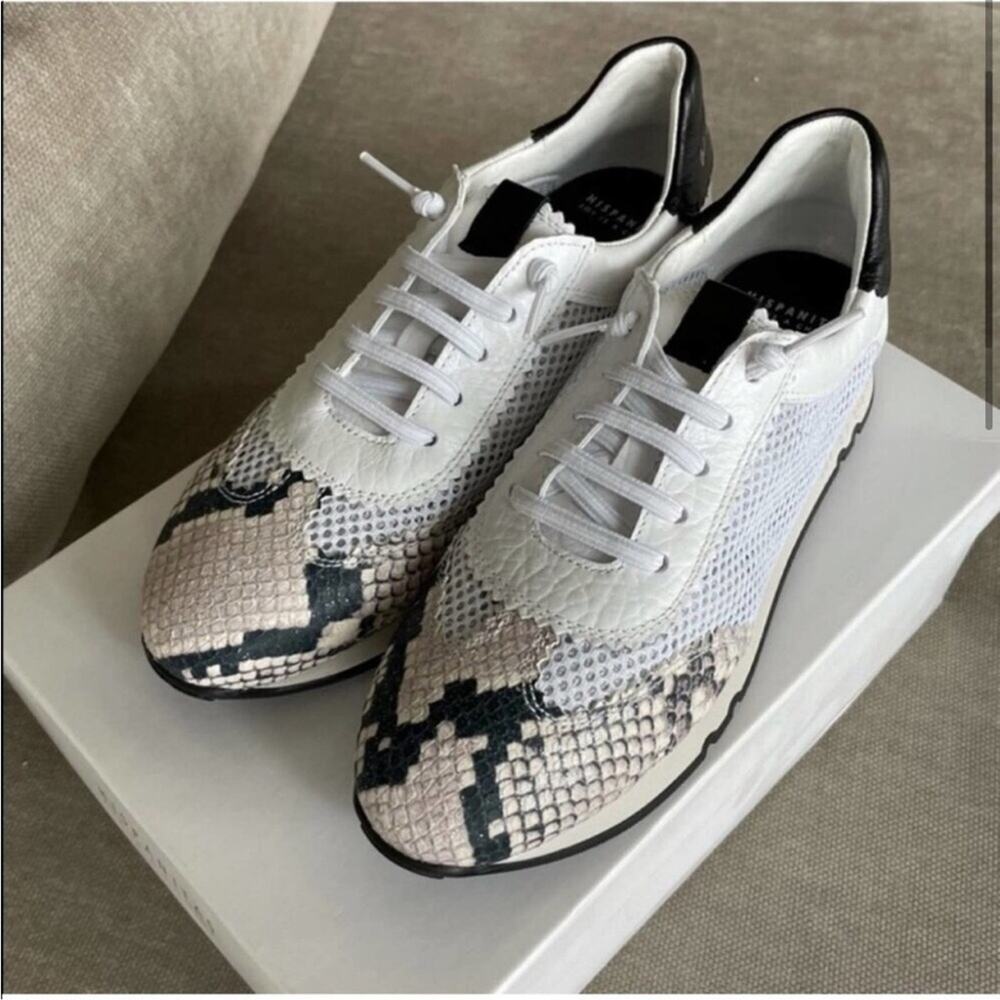 NWT Hispanitas Kyra Leather & Mesh Sneaker